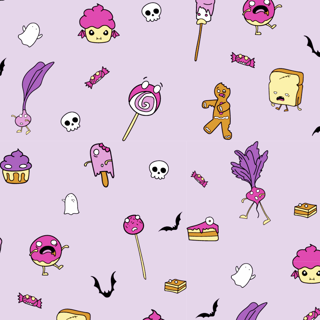 Zombie Snacks Purple - Kids
