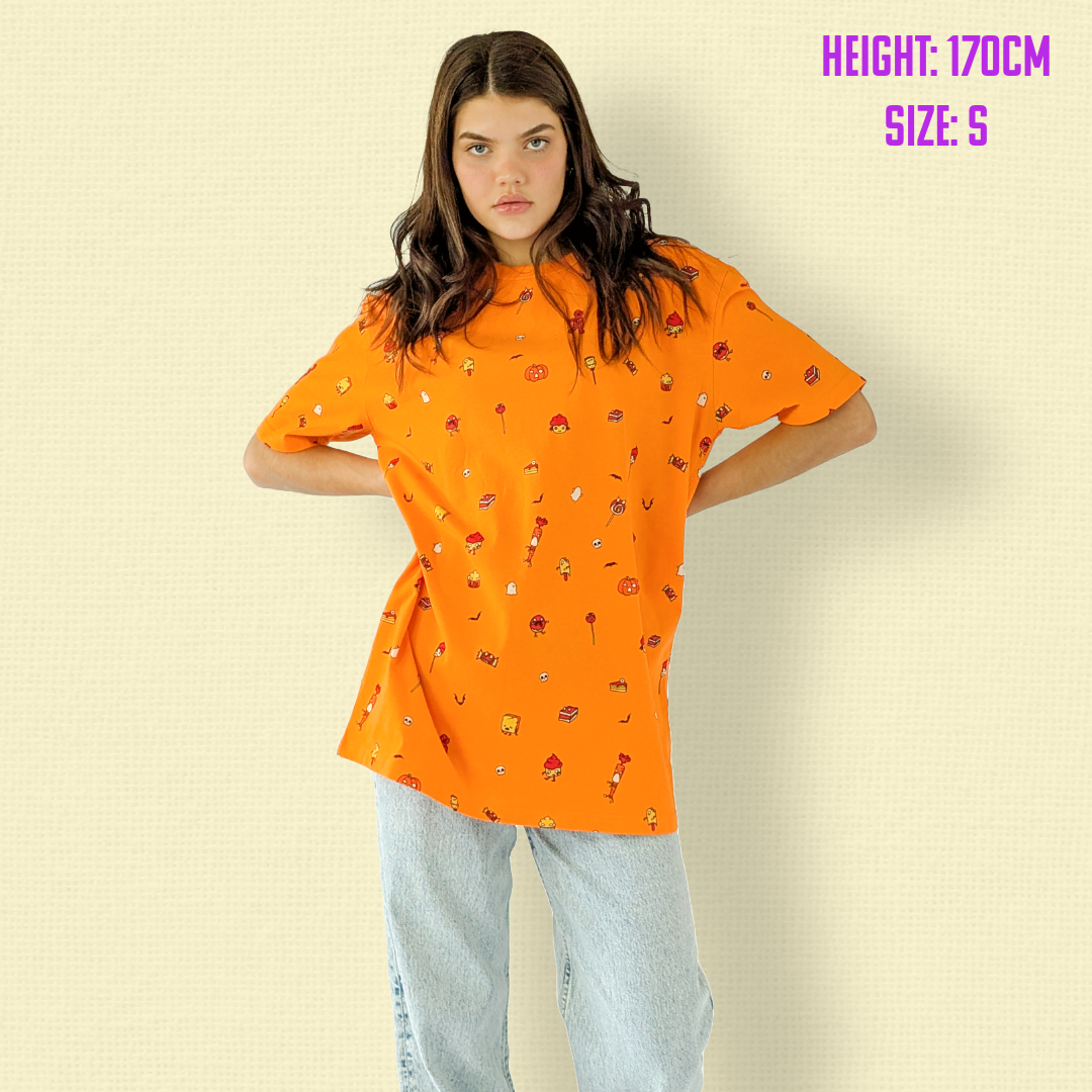 Zombie Snacks Halloween Orange - Adult Unisex