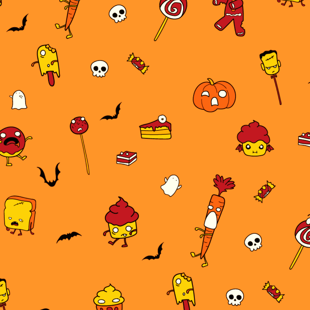 Zombie Snacks Halloween Orange - Kids